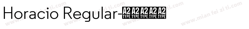 Horacio Regular字体转换